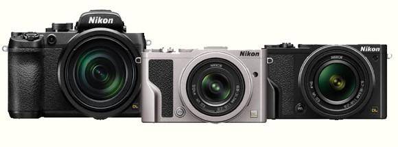 20635 Три цифровых компакта Nikon серии DL с автофокусом и 4K-видео