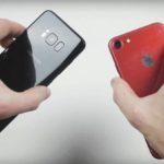 38802 Парный краш-тест Galaxy S8 и iPhone 7 (видео)