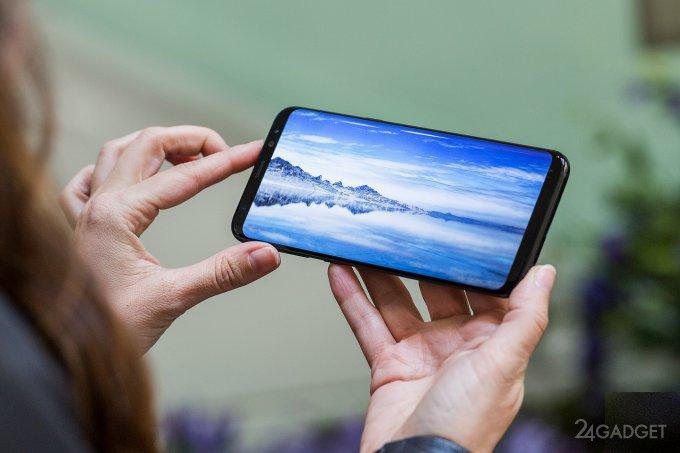 Экран Galaxy S8 признан лучшим в мобильной отрасли (3 фото)