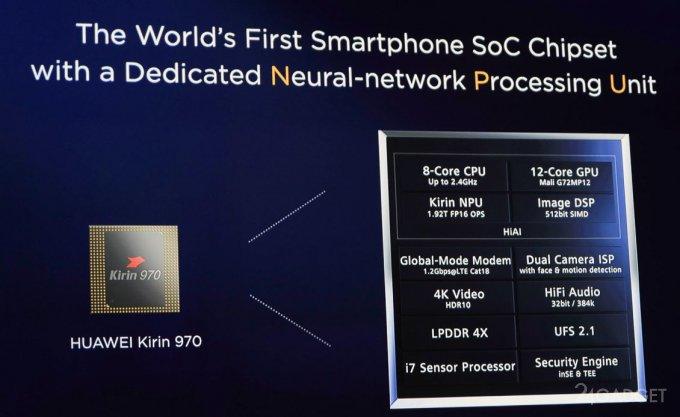 Huawei Kirin 970 — мобильный чип с поддержкой ИИ (5 фото + видео)