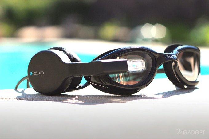 Очки для плавания с функционалом в стиле Google Glass (5 фото + видео)