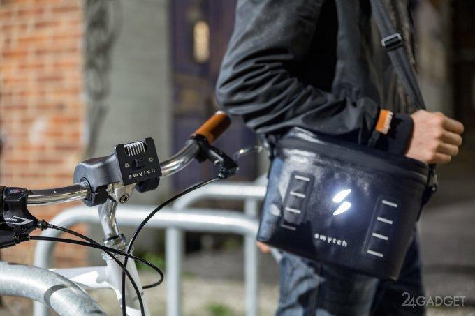 Простой велосипед превращается в электрический со Swytch (18 фото + видео)