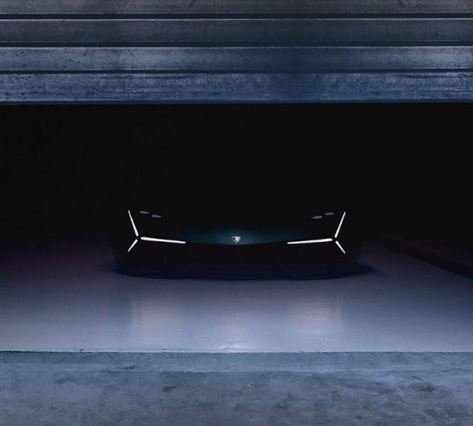 Lamborghini показала первое изображение гибридного суперкара
