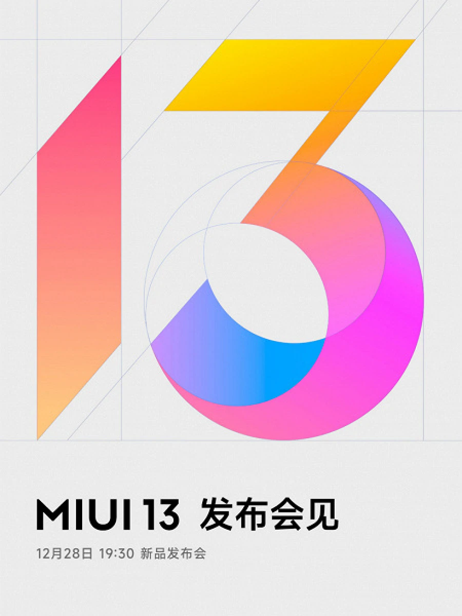 64933 Пользовательский интерфейс MIUI 13 дебютирует 28 декабря